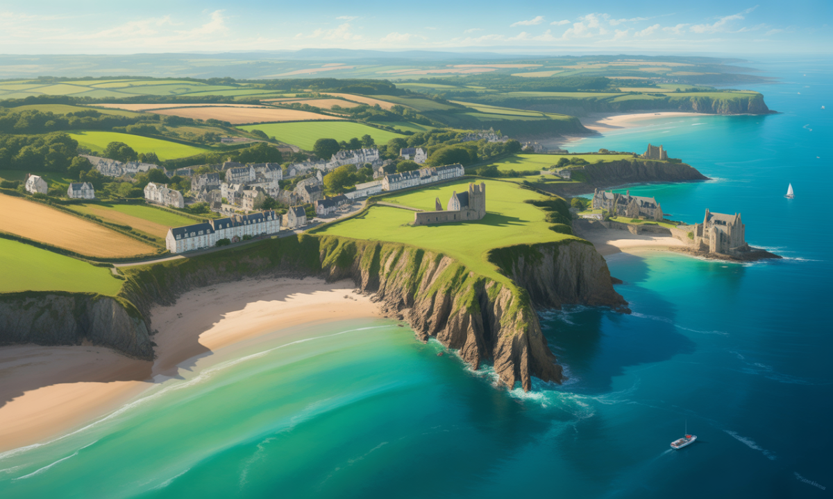 La Bretagne : à quoi ressemble-t-elle vue du ciel en hélicoptÚre ? découvrez la beauté époustouflante de la bretagne à travers les yeux d'un hélicoptÚre. survolez ses cÎtes tumultueuses, ses paysages verdoyants et ses charmants villages pour une expérience inoubliable.